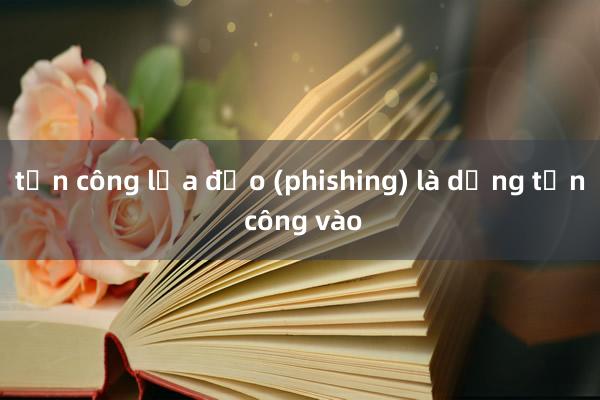 tấn công lừa đảo (phishing) là dạng tấn công vào