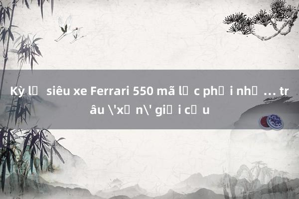 Kỳ lạ siêu xe Ferrari 550 mã lực phải nhờ… trâu 'xịn' giải cứu