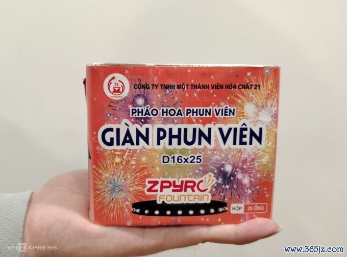 Một sản phẩm pháo hoa không nổ của Nhà máy Z121. Ảnh: Bảo Bảo